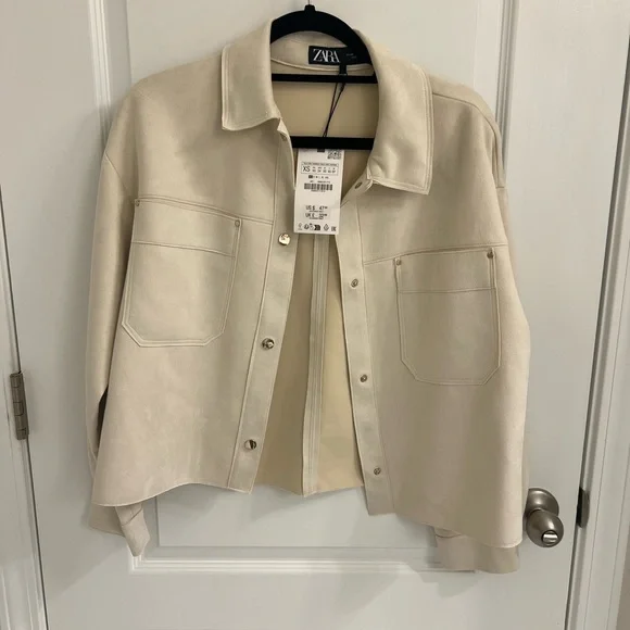 Zara Beige Women's Utility Jacket - Picture 1 of 3
